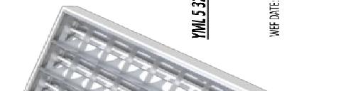 FLUORESCENT LIGHT RECESSED MOUNT T5 FLUORESCENT FITTING Housing made of mild steel with 1.