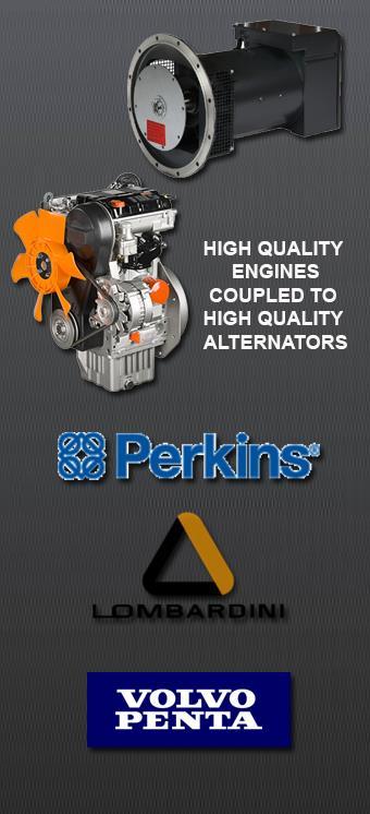 12 CKD GENERATORS PERKINS VOLVO - LOMBARDINI BRIEF DESCRIPTION CPS offer CKD (complete knock down) and SKD (semi knock down) generators, and we can export you packaged high quality engines,