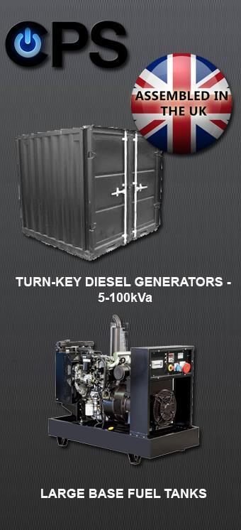 13 TURNKEY SOLUTIONS CONTAINERISED GENERATORS CPS Containerised generators are manufactured using European components and are assembled in our factory in Yorkshire.