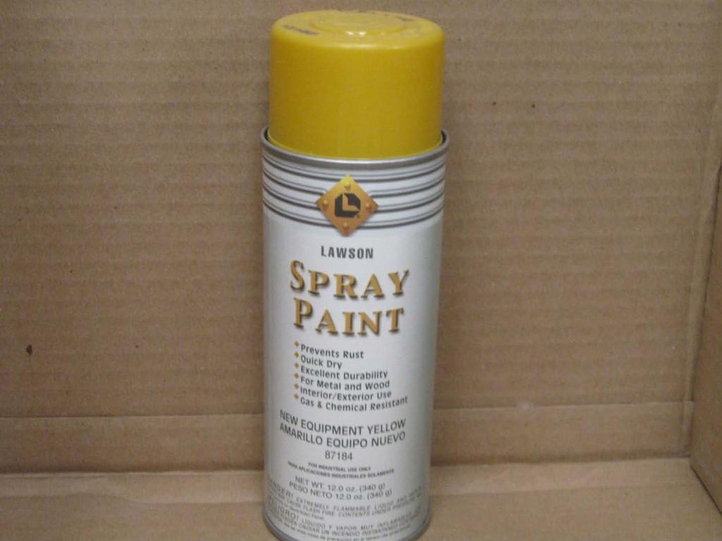 Chemical Name: Yellow Spray Paint Manufacturer: Lawson Container