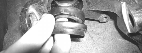 outside of the bearing and