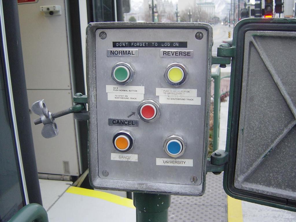 1.63 Route Selector Push buttons contained in a box