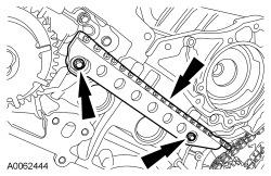 Page 6 of 18 Remove the RH timing chain from the camshaft sprocket. Remove the RH timing chain from the crankshaft sprocket. Remove the LH timing chain from the camshaft sprocket.