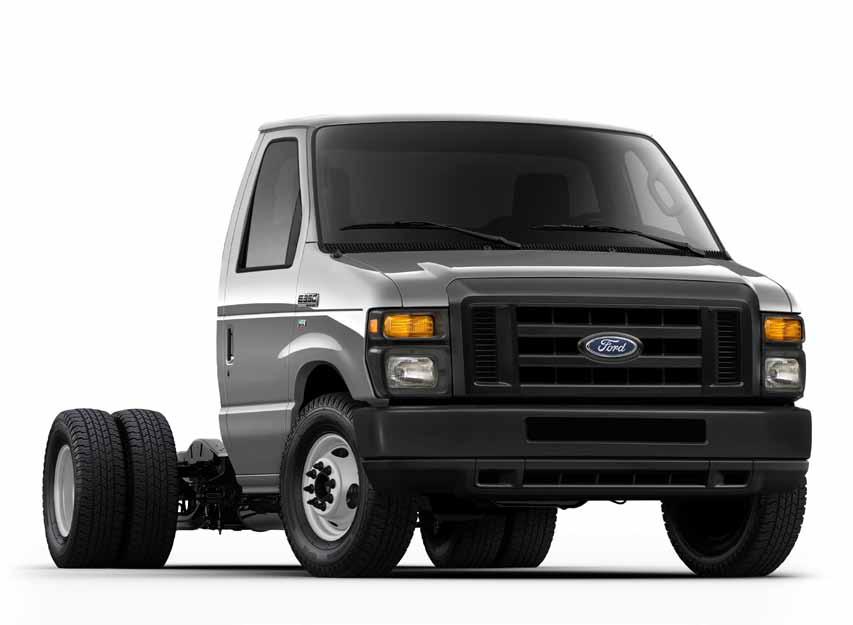 2017 E-Series cutaway & Stripped Chassis E-SERIES cutaway & STRIPPED CHASSIS Maximum Trailer Weight = GCWR Vehicle GVW or 10,000 pounds, whichever is less. E-350 Super Duty Cutaway SRW GCWRs: 6.