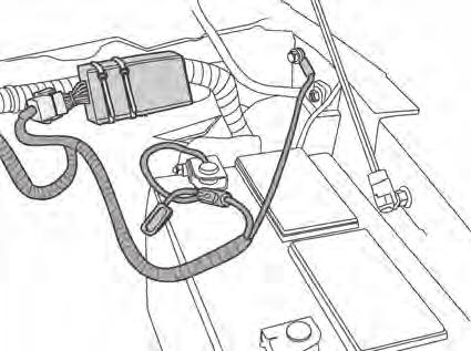 Ground Secure Ground Wire Secure Wiring Harness Route the longer leg of the harness that