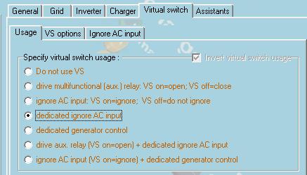 Virtual switch AC - ignore In this