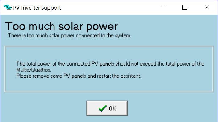 Do not install more KW solar