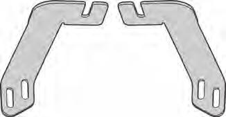 87 Front Support Bracket - Lt, 481.87, Qty - 1 Front Support Bracket - Rt, 481.86, Qty - 1 M6-1.