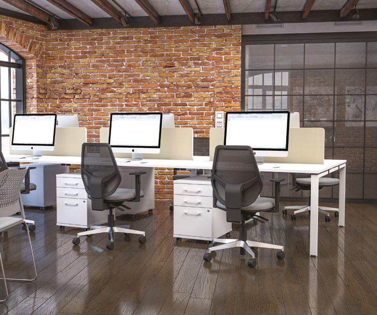 Individual desks can be