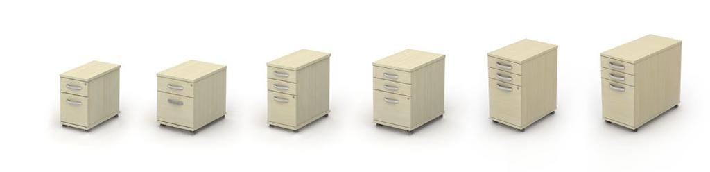 (3 drawers only) Fixed pedestals & pull out tower (with a choice of handle) personal lockers available filing cabinets