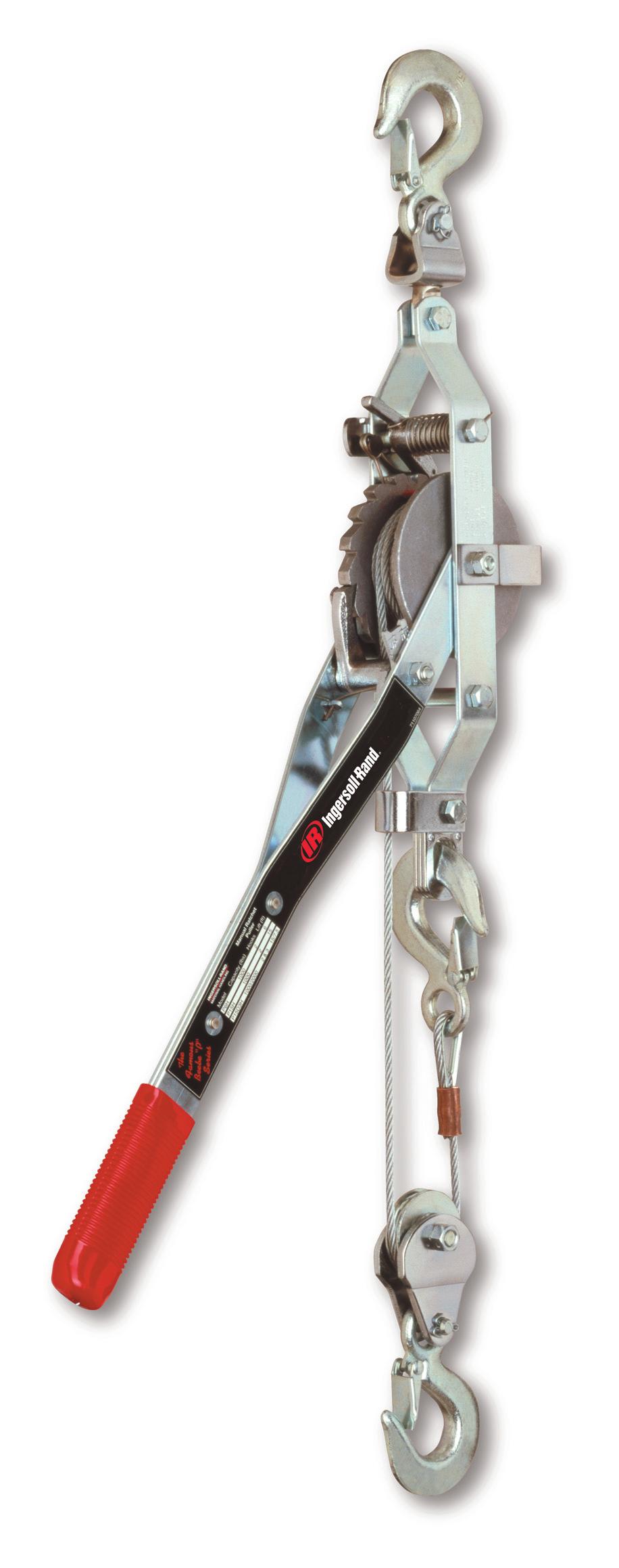 P Series Puller 1000 and 2000 lb apacity eatures / Wire Puller: 4:1 design factor. Meets SM 30.21. Handle and frame are heavy gauge steel with rivet construction and slip-resistant grip.