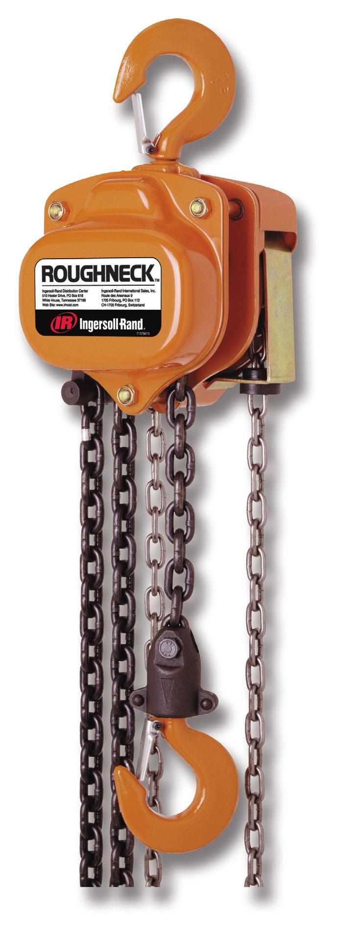 VL2 Premium Series Manual hain Hoist 1/2 20 metric ton Lifting apacity Our top of the line manual chain hoist, the VL2 Series exclusive hand chain guide provides smooth, even operation and eliminates