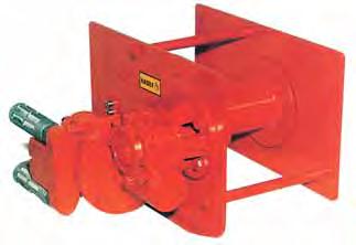 Type /87 P Pulling winch* * As lifting winch optional liit switch required! Pneuatic Wirerope Winches -version on request /87 P pulling rope force.
