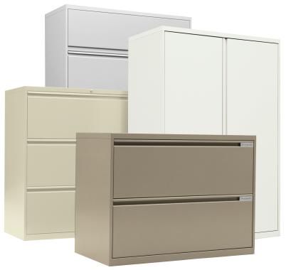 Here s the Quickship product line. Laterals. A wide selection of laterals, available in 8900plus and Storage Centers. 8900plus laterals come in 4 heights, 3 widths, with standard 12 drawers.