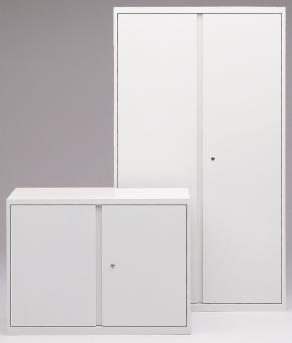 The 9900 and Storage Centers series Hinged door cabinets and pedestals are available in two styles. The 9900 series integrates with the 8900plus line.