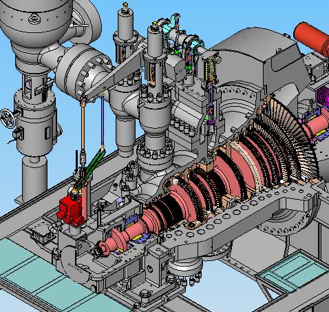 turbine Rotor BRG pedestal Turbine specification ; Max, power ; 60MW Speed ; 2830 3845 rpm Plant