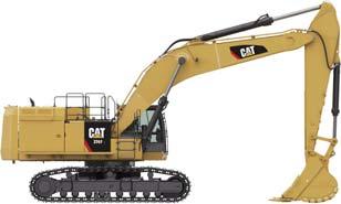 374F L Hydraulic Excavator Specifications Working Ranges All dimensions are approximate. Dimensions may vary depending on bucket selection.
