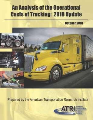 Operational Costs of Trucking Collects and analyzes realworld motor carrier operational data