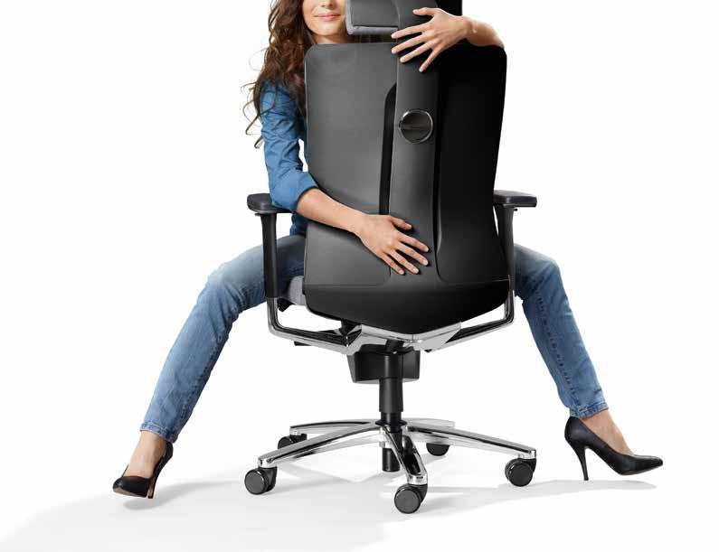 Seating ergonomics, taken one stage further 2 The flexible front edges
