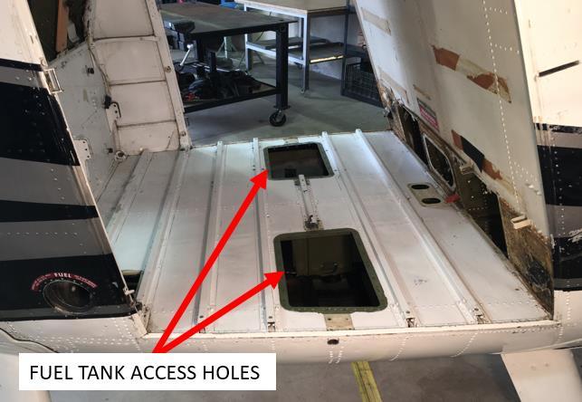 Remove these items in accordance with the CSP-HMI-2 Maintenance Manual. 2. Figure 4..3 shows the installation area after the seats, floor, access panels, fuel lines, and cells have been removed.