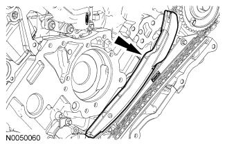 40. Install the LH primary timing chain tensioner and the 2
