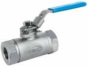 GWC ITALIA Proven technology for individual valve solutions worldwide Model bw301/cw301 Construction: Two-piece body, free floating ball, fire-safe design, blow-out proof stem, investment and/or