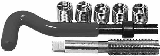 Coil Thread Repair Kits B14 Thread repair insert Removal It is unlikely that thread repair inserts will ever have to be removed since their threads are