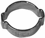 Two-ear clamps Zinc-plated, carbon steel, SAE 1008/1010. Ideal for heavy vibration areas. To be used on low or medium pressure hose/tubing.