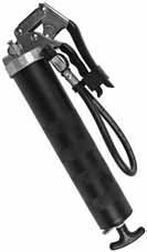 Extension Pipe: 4" Description 72515 Grease Gun with 4" extension pipe and 3 oz Cartridge 1 6637 3 oz Lithium Grease Cartridge 3 PROFESSIONAL pistol grip grease gun Heavy-duty cast aluminum pump head.