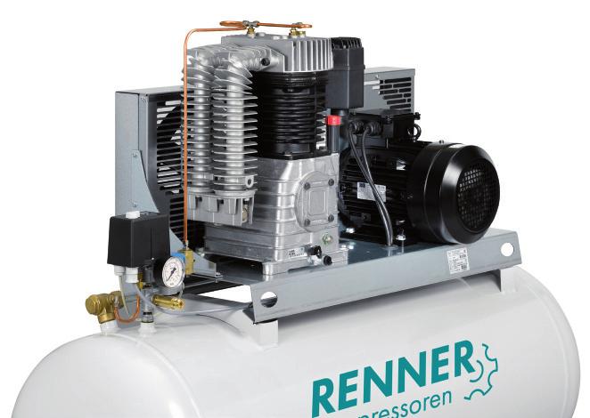 Stationary piston compressors for industrial use Hour meter included These stationary compressor installations provide, through their sensible grading, optimal cover for normal power requirements