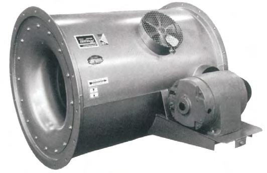 Bearings and shafts are sized to cover a wide range of speed and horsepower. The entrance orifice is built into the housing to provide optimal flow into the fan wheel.