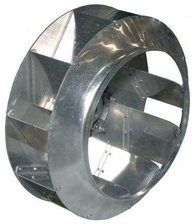 Aerovent Centaxial fans are designed with the bearings selected for horizontal installation.
