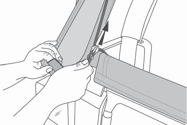 Install Rear Window Start the zipper on the Rear Window and close it part of the way around.