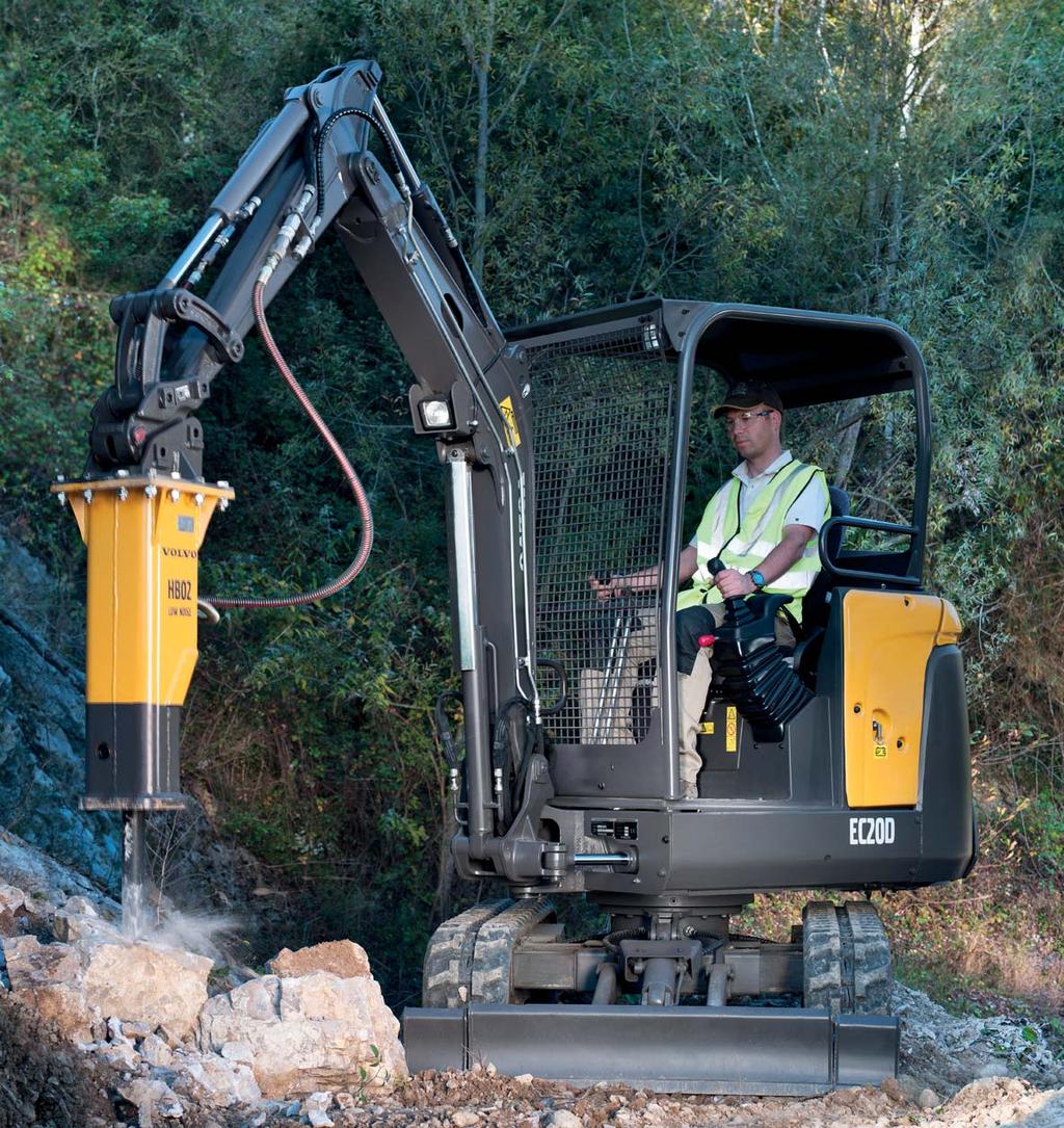 Ultimate versatility for any job These machines have been developed to work in harmony with a range of quality Volvo attachments, making them a versatile addition to your fleet.