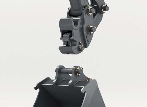 blade at the end of the working day. Volvo quick coupler Volvo s dedicated quick coupler makes attachment changes easy.