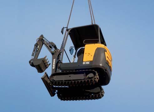 Safe transportation Whether you are lifting your machine into a demolition site or transporting it on a trailer, you can safely get where you need to be with dedicated lifting