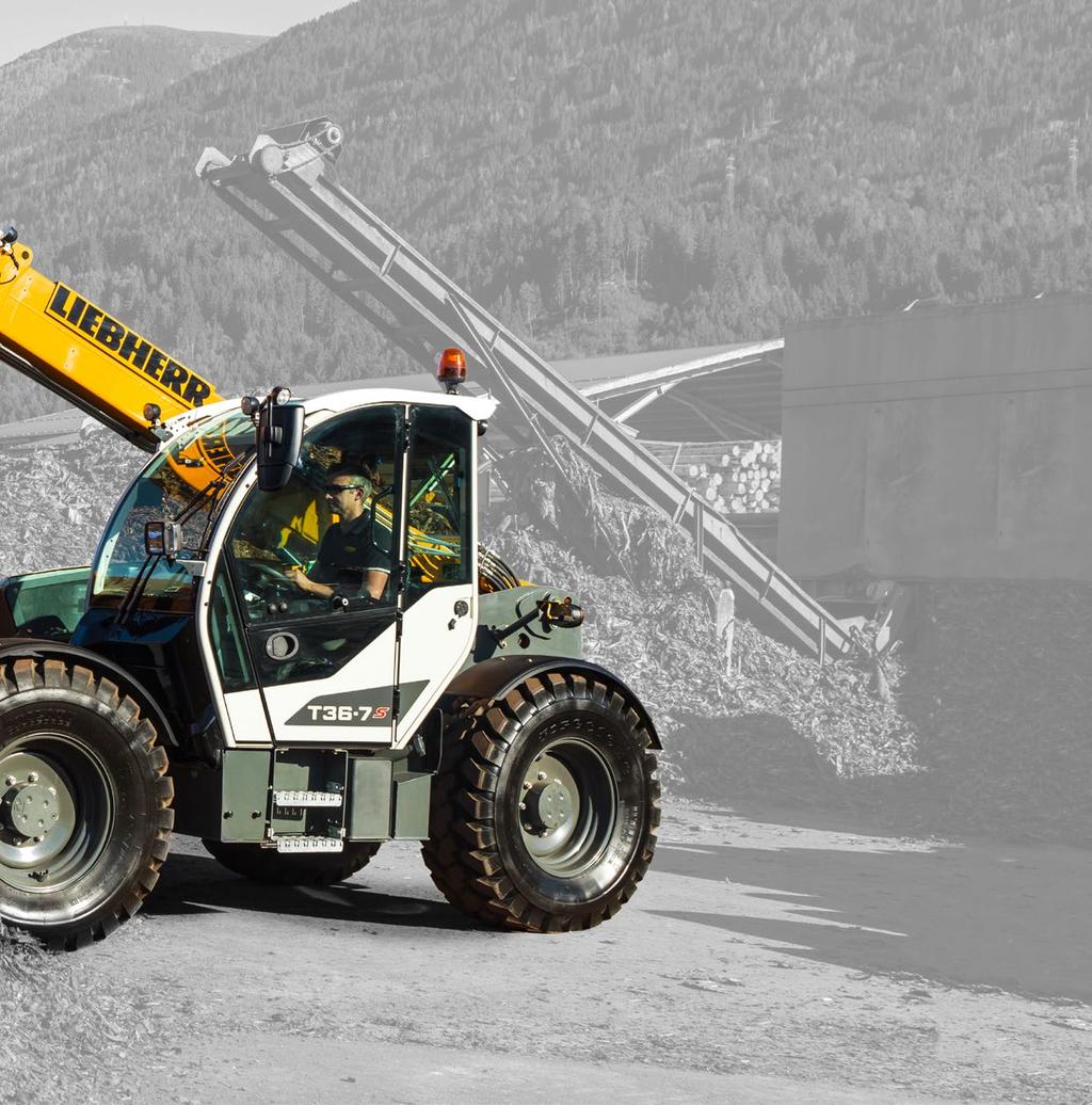 Comfort and good visibility are essential for a telescopic loader The multi-adjustable, suspended operator's seat with backrest extension can be adjusted to suit the individual driver.