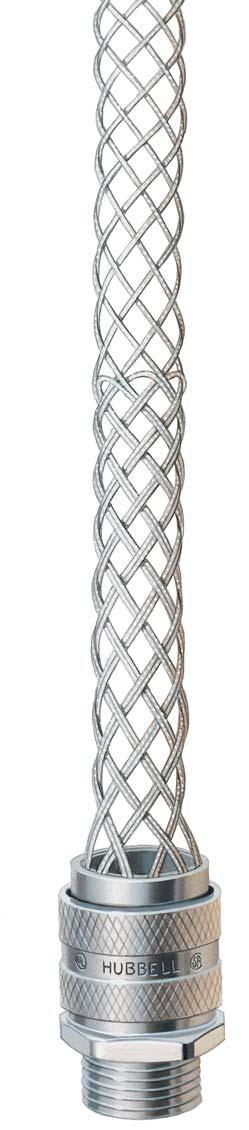 Kellems Grips for Strain Relief Liquidtight, Dust-tight For Insulated Cables and Flexible, Liquidtight Conduits ndless weave provides easy cable/flexible conduit installation.