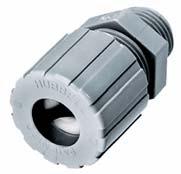 Cord Connectors Straight Male Form Size 2-4 UL Listed to Type 4, 4X, 12 and Type 13 IP66* SUITABILITY N.P.T. Cord Dia.