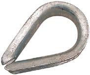 Quality Marine Gear Rigging Hardware 3 C D LIGHT DUTY THIMLE Stamped Steel Hot Dipped Galvanized ulk Display (Wire Dia.) C D Wt.(lb.) Std. Pack 172003 172003-1 1/8" 1-7/16" 11/16" 2".03 /.