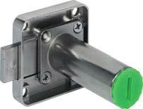 Dead bolt rim lock Backset D 25 mm, with extended cylinder housing Area of application: For cylinder cores