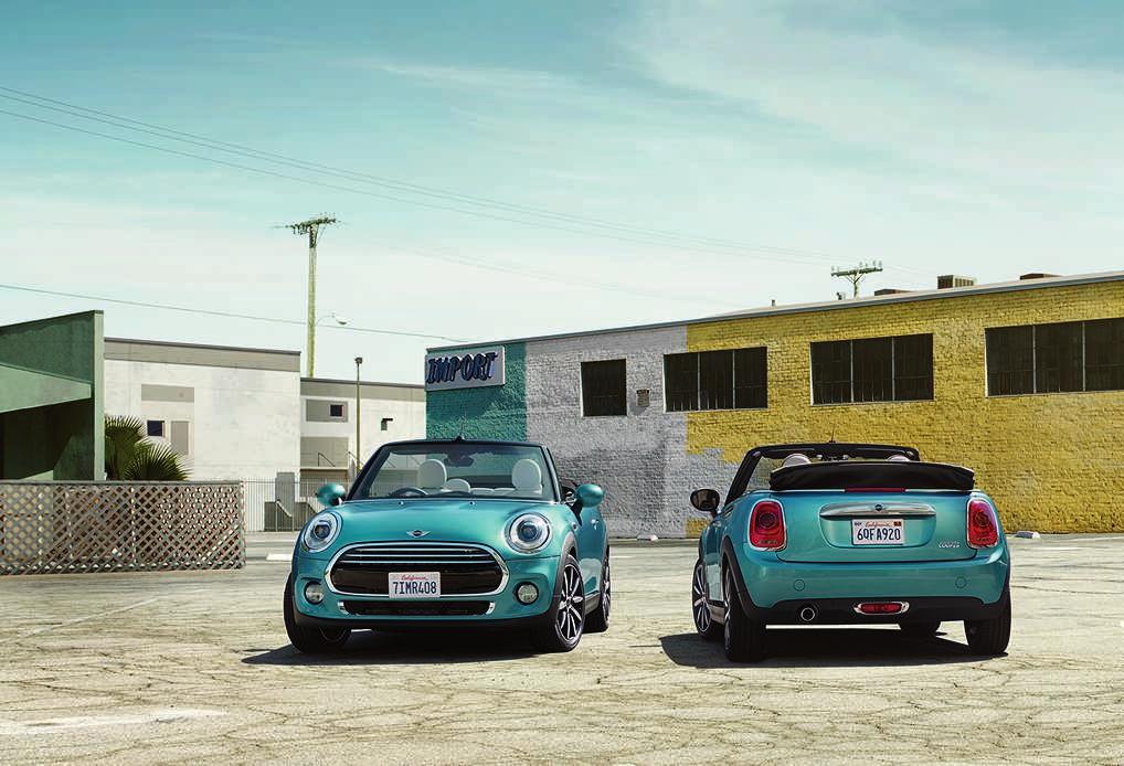 WHICH ONE S YOURS? MINI Cooper Convertible. The 1.5-l 3-cylinder petrol (136-hp/100-kW) engine in the MINI Cooper Convertible delivers the perfect blend of power and efficiency.