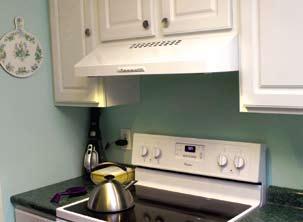 Venting - Top or Back A new choice in value under cabinet hoods.