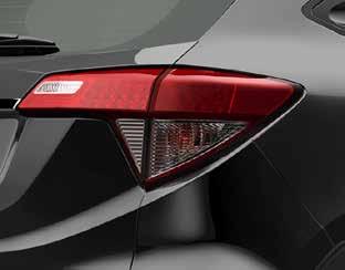 LED TAILLIGHTS The edgy taillight shape and energy-efficent brake light with LED brightness