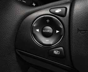 STEERING WHEEL-MOUNTED CONTROLS 1 Make a call, adjust the volume, or change the