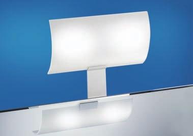 Cupboard light with acrylic cover Clou Duo 200 65 40 185 25 40 Cupboard light with soft-tone acrylic cover 2 x 10 or 2 x 20