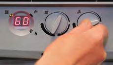 D D Turn the Domestic Hot Water control to set your maximum water temperature (chosen temperature will display