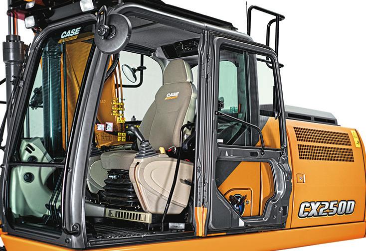 CX250D LONG REACH EXCAVATOR (LR) LONG UNDERCARRIAGE (LC) TIER 4 FINAL CERTIFIED ENGINE Model Emissions Certification Fuel Type Cylinders Isuzu AQ-4HK1X Tier 4 Final Requires ultra low-sulfur fuel B5