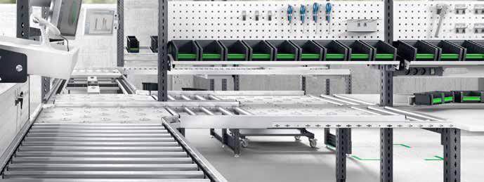 Material flow As well as providing stand-alone solutions the Bott avero system allows customers to create complete production or packing lines.