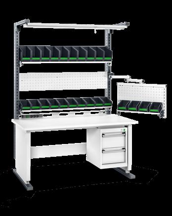 avero Standalone workstations Complete workstation 2 2 x vertical profiles 2 x cable ducts with brush strips for vertical profile 2 x arms for